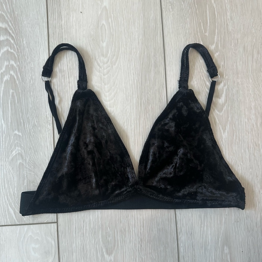Velvet cami bra top